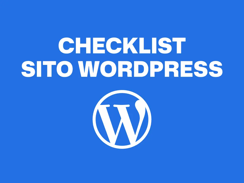 Checklist sito WordPress