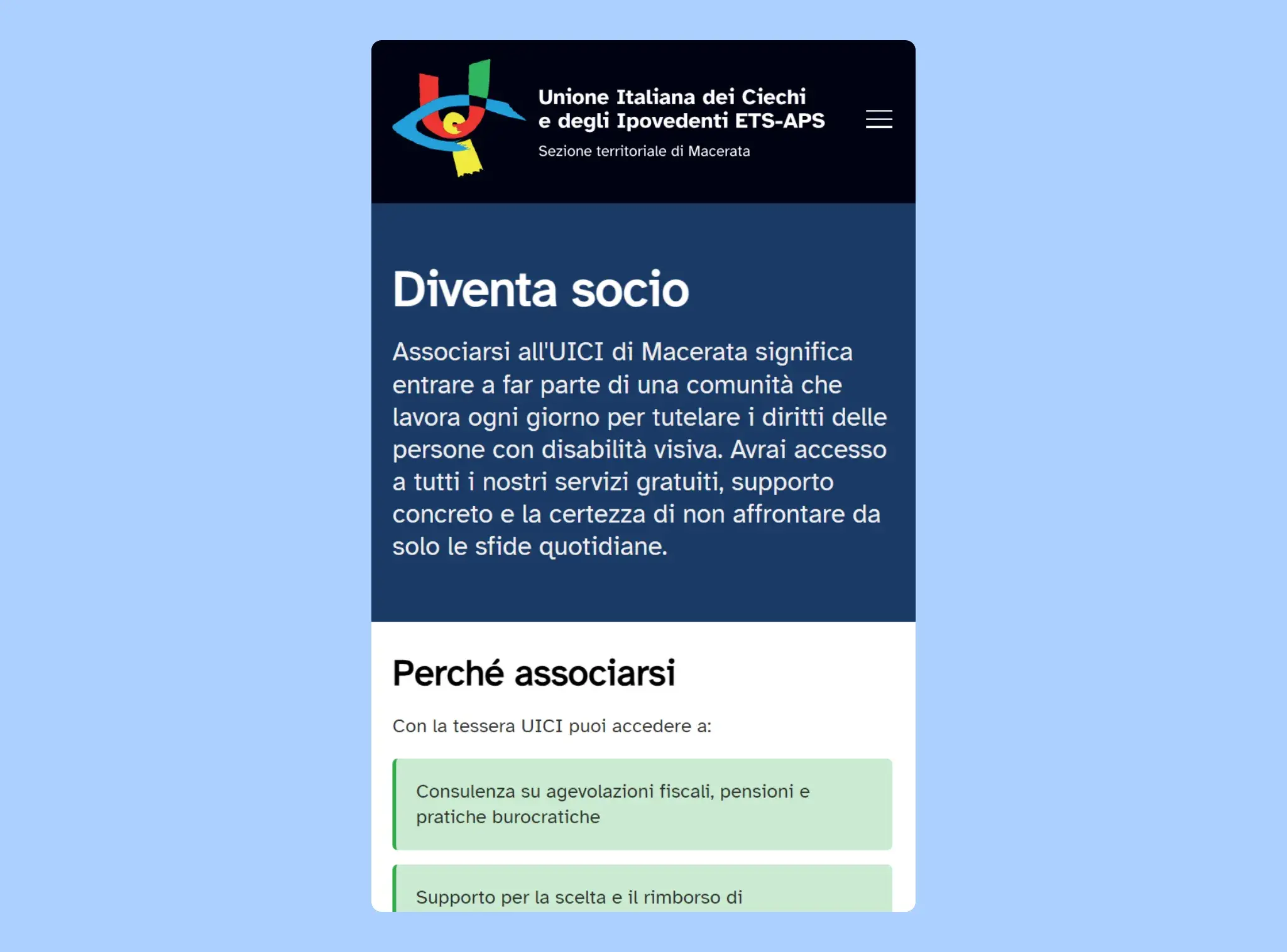 Design in versione mobile