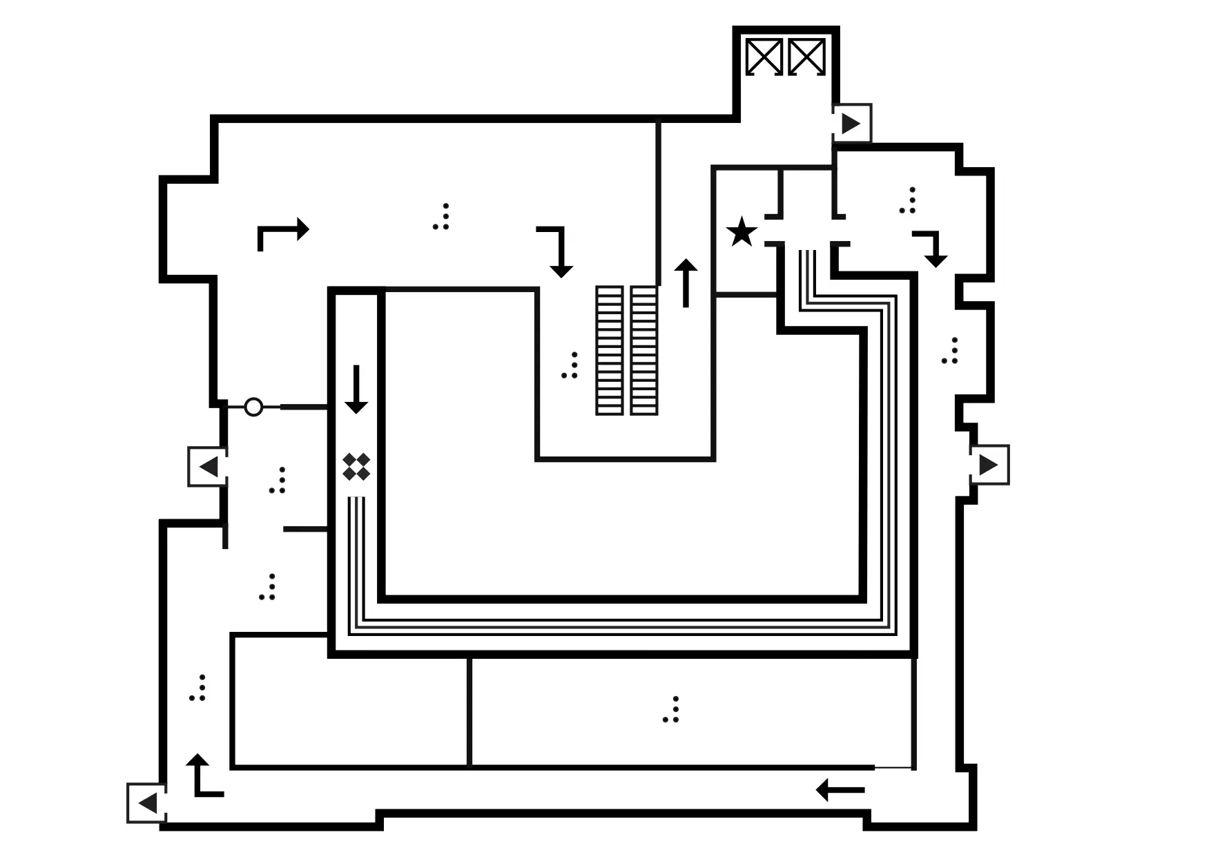 Mappa tattile della casa del ciocciolato di Perugia