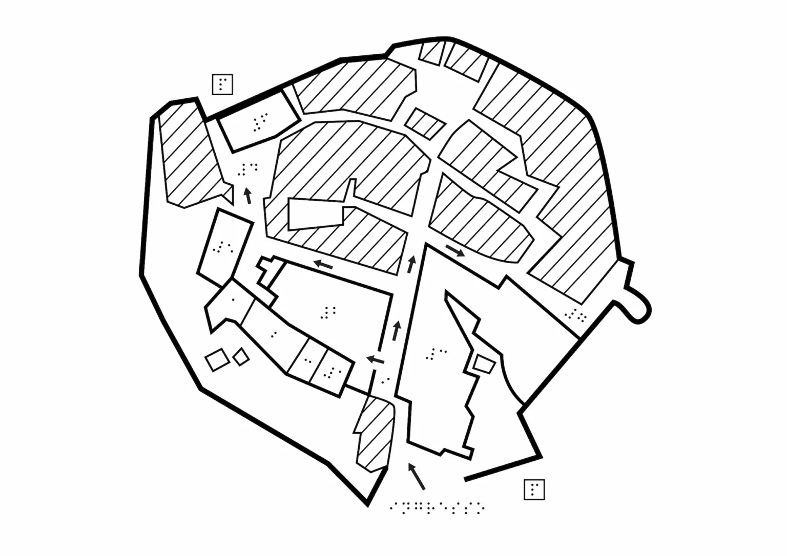 Mappa tattile del Festival delle Corrispondenze