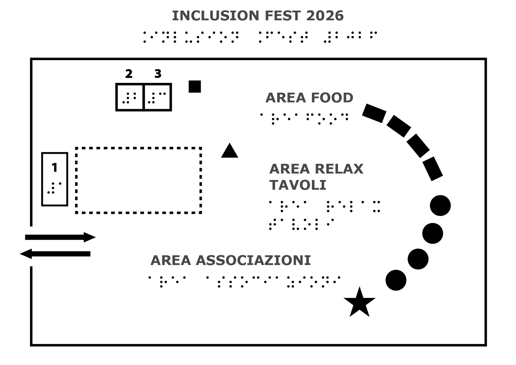 Mappa tattile dell?inclusion Fest 2026